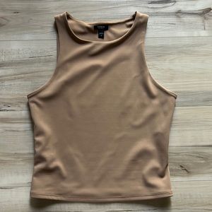 Express body contour high neck tank